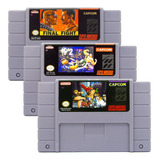 Kit Trilogia Final Fight 1, 2 E 3 Fita Para Super Nintendo