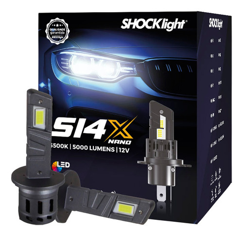 Lâmpada Shocklight Led S14x H1 H3 H7 H11 H27 Hb3 Hb4 Hir2