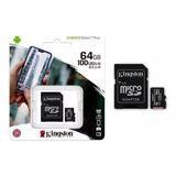 Memoria Micro Sd Kingston 64gb Canvas Select Plus 100mb/s