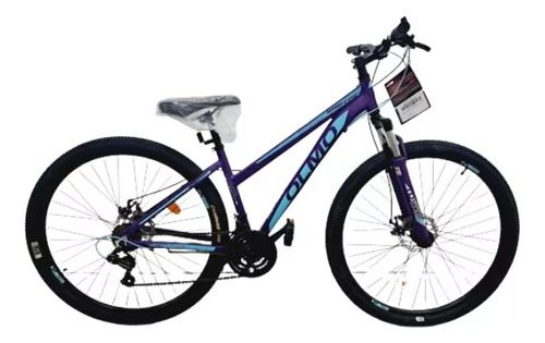 Mountain Bike Femenina Olmo Wish 295  2023 S-16  21v Frenos De Disco Mecánico Cambio Shimano Tz 31 Color Violeta/celeste