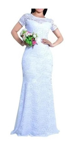 Vestido Casamento Renda Noiva #81 Plus Size Festa Civil