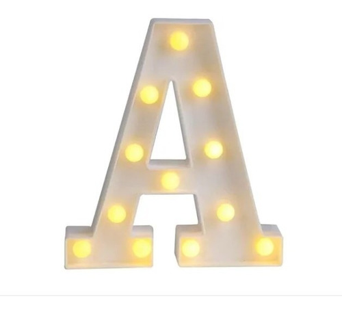 Letras Led Cumpleaños Fiestas Matrimonios 22cm