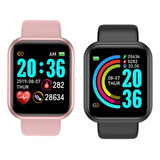 Smartwatch Reloj Inteligente D20 Combo Colores Negro + Rosa!