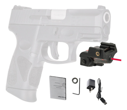 Mira Laser Speed Rojo Glock 17 9mm Taurus Usb Recargable Xtp