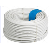 Cable Coaxil Rg-6 Blanco X 50 M + 2 Conectores. Super Oferta