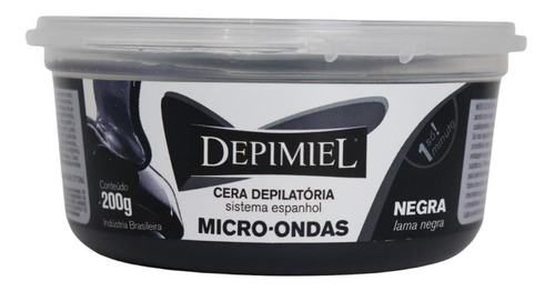 Cera Depilatória Micro-ondas Negra 200g Depimiel