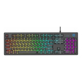 Teclado Gamer Hp K500f Qwerty Inglés Us Color Negro Con Luz Rgb