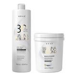 Kit Braé Wanna Be Blond Pó Descolorante 500g Ox 30 Vol Ofert