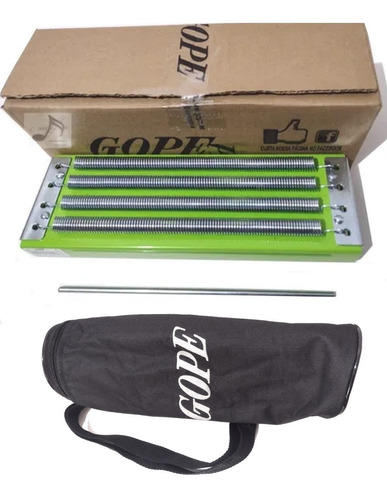 Reco Reco 4 Molas Profissional Cor Verde Store Gope + Capa