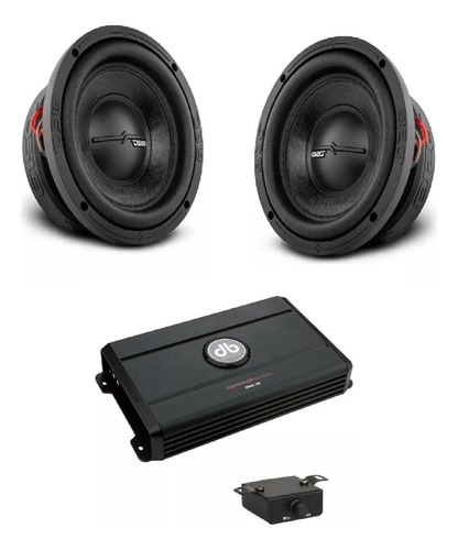 Kit 2 Subwoofer Ds18 Zr6.4d+amplificador Spa6.1m Db Drive