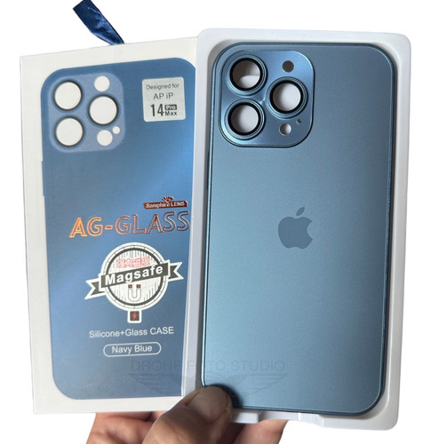 Magsafe Ag Vidrio Funda Protector Case Para iPhone 14 Promax