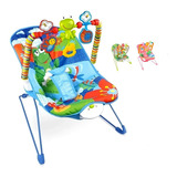 Silla Mecedora Para Bebé Tiibaby Cartoon Deluxe Azul