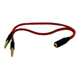 Cabo Adaptador P3 Femea Para P2/ Fone E Microfone Headset Pc