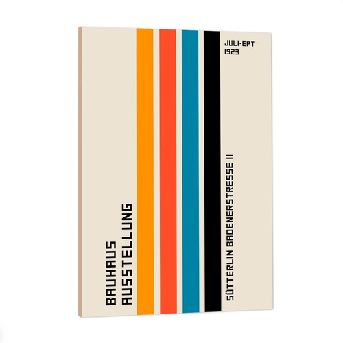 Cuadros Carteles Bauhaus Modernos Círculos Coloridos 33x48cm