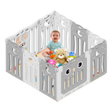 Corralito Gimnasio Plegable Bebe Juegos 10 Paneles + Tapete