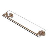 Repisa De Vidrio Para Baño De 22  , Colección Remi, Bronce C