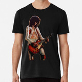 Remera Vintage Retro Jimmy Page En Led Zeppelin Pintura Rega