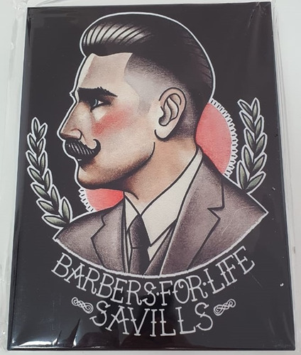 Quadro Metal Barbearia - New School-001