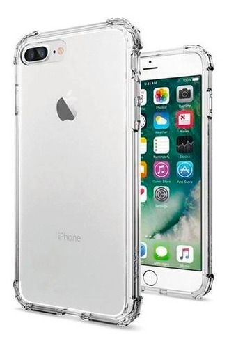 Carcasa Para iPhone 7/8 Plus Transparente Antigolpe