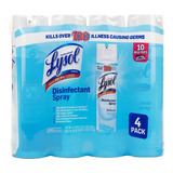 Lysol Desinfectante En Spray 19oz X 4 Elimina 99,9% Virus