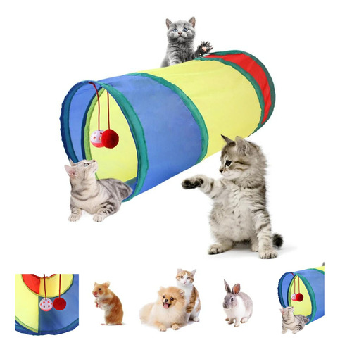 Brinquedo Pets Túnel Labirinto Para Gatos Cães Interativo