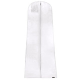 Bolsa Cubre Vestido Respirable De 72'' Blanco Con Bolsillo