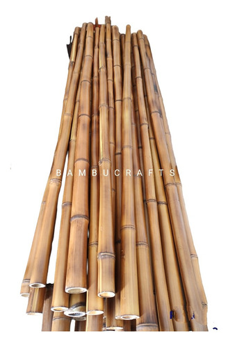 12 Varas De Bambú Natural Adorno 1.5m Largo / 2-3 Cm Grosor
