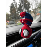 Spiderman Colgante Tejido A Crochet