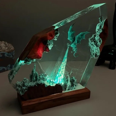 Regalo Creativo De La Luz De La Noche Del Dragón De Hielo