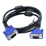 Cable Vga 3 Metros Mts Monitor Video Con Filtro De Ferrite