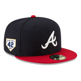 Gorra New Era Bravos Atlanta Braves 59fity Jackie Robinson