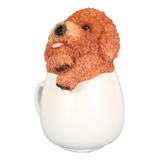 Figura De Cachorro Con Forma De Taza De Té Para Decoración D