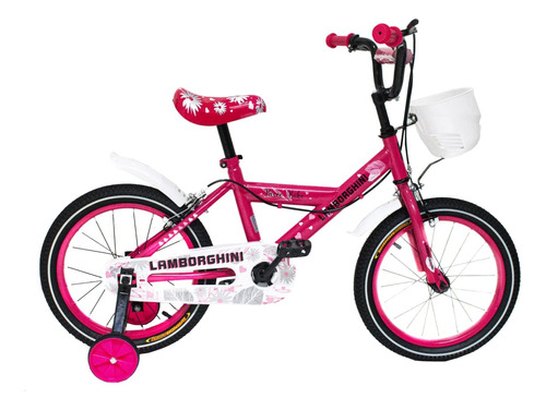 Bicicleta Infantil Rodado 16 Lamborghini Ruedas Inflables