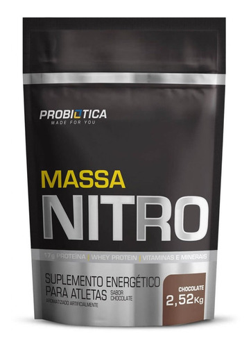Massa Nitro Sabor Chocolate 2,520kg - Probiotica