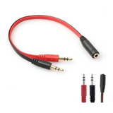 Adaptador Auricular Microfono Pc 2 Machos 1 Hembra Once