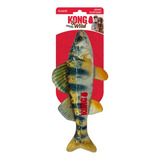 Brinquedo Kong Wild Shieldz Peixe Poleiro Para Cães Médio