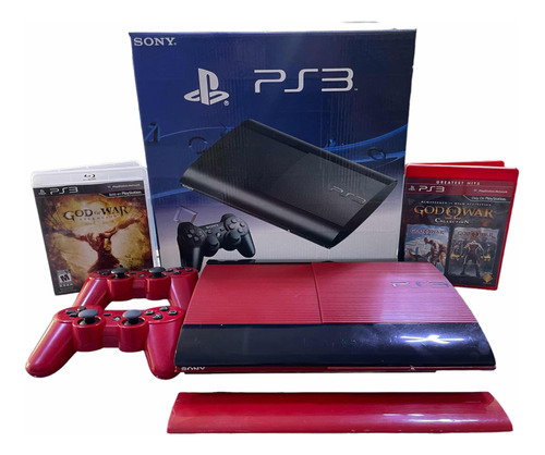 Console Ps3 Edição God Of War 500gb Completo 2 Controles