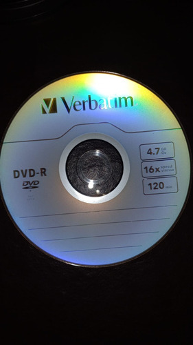 Dvd-r Verbatim 4.7gb 120 Min X 5 Unidades