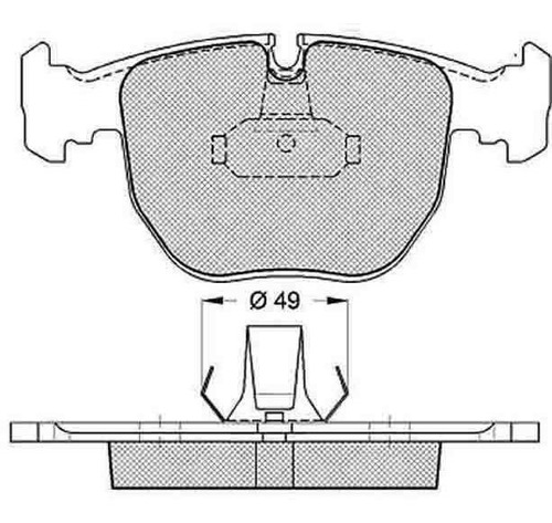 Pastillas Freno Para Bmw X3 3.0 4wd 00/ Delantera Marca Icer Foto 2