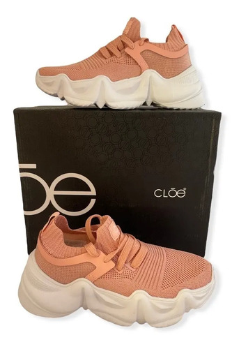 Tenis Cloe Rosa Dama Zapato Cloe Mujer Calzado Cloe Sneaker