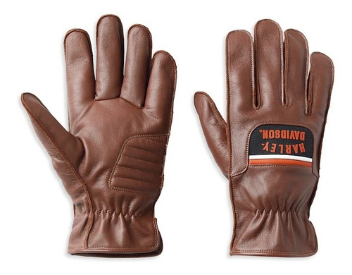 Guantes De Piel Harley-davidson, Color Cafe