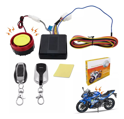 Alarma Antirrobo Para Moto Arranque Con Control Remoto