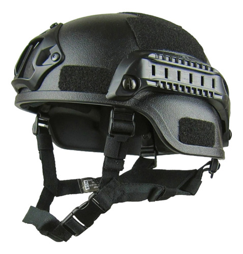 Casco Mitch Negro Airsoft Paintball Ajustable Picatiny 