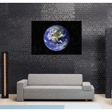 Cuadro 20x30cm Planeta Tierra Universo Cosmos Mundo Espacio