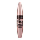 Máscara De Pestañas Lash Sensational Waterproof Maybelline Color Negro