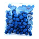 50 Tapones Plástico Azul Para Válvula De Llanta Auto Moto