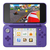 Nintendo 3ds New 2ds Xl Mario Kart 7 Bundle Color  Violeta Y Plata