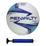 Kit Bola Campo Penalty Lider + Bomba De Ar -c