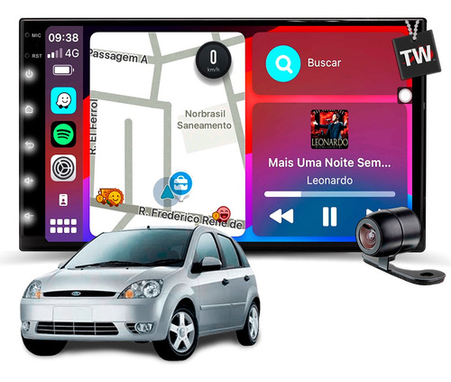 Central Multimídia 32gb Android Gps Espelha Tela Bluetooth