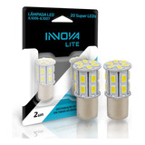 Lâmpada (par) Led P21w/5w Branco Frio 12v - 2 Polos